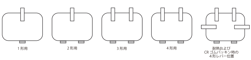 ハイネック形標準タイプ寸法図