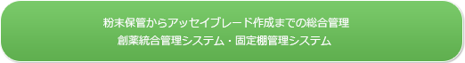 粉末保管からアッセイブレード作成までの総合管理 創薬統合管理システム・固定棚管理システム