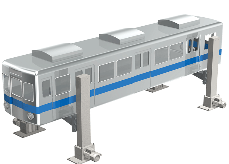 車輌基地のイラスト