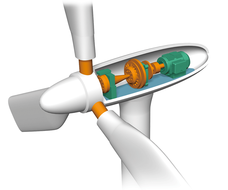 風力発電 風車のイラスト
