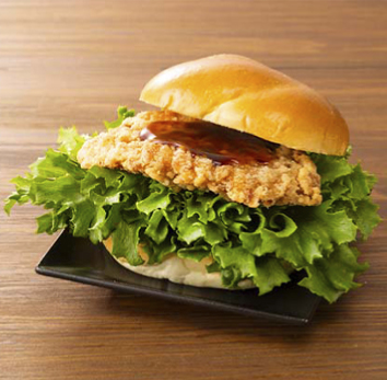 フリルレタス 鶏竜田揚げバーガー