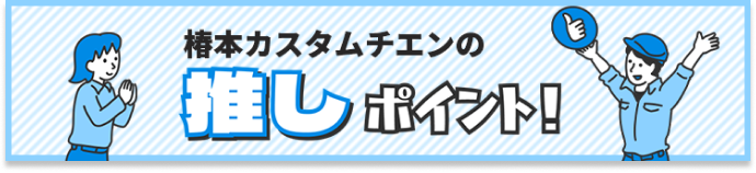 カスタムチエンの推しポイントを見る